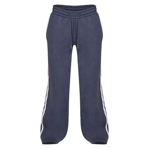 Bleu Marine Pantalon De Jogging Droit À Bandes Latérales