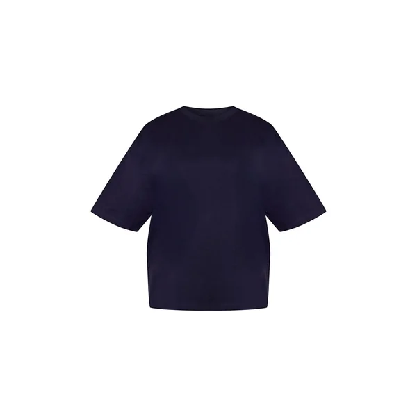 Bleu Marine T-shirt Oversized En Coton Premium Plus Basic