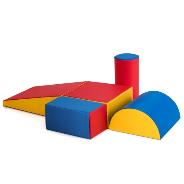 Blocs de Construction de Grands XL en Mousse-5 Pièces Jouets Éducatifs sur Logiciel avec Housse 10 Couleurs au Choix