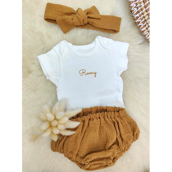 Bloomer et bandeau caramel