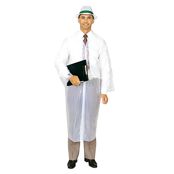 BLOUSES VISITEUR 20µ 130 CM BLANC LDPE (10 UNITÉ) - Garcia de Pou