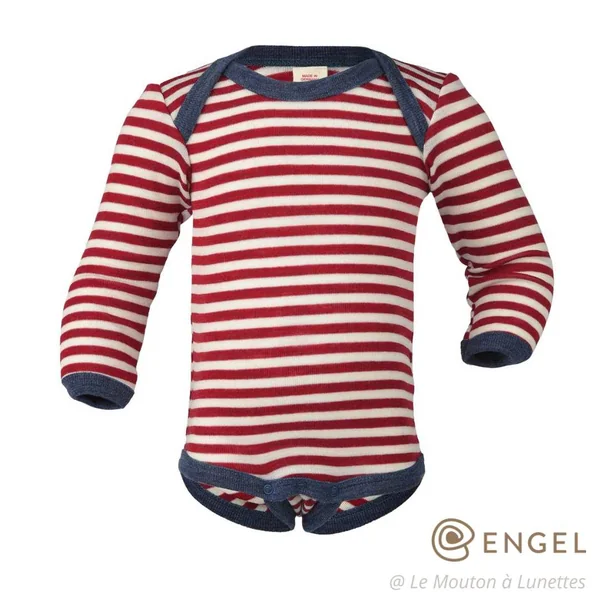 Body bébé en pur mérinos Bio manches longues - ENGEL NATUR