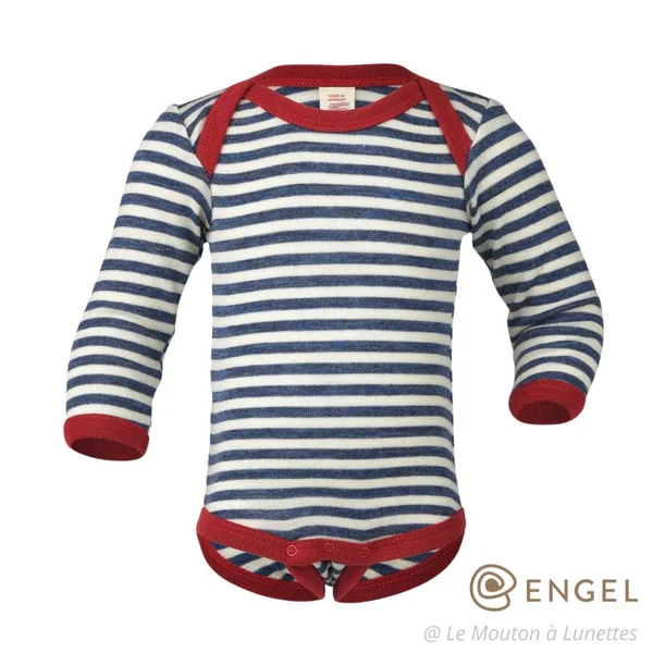 Body bébé en pur mérinos Bio manches longues - ENGEL NATUR