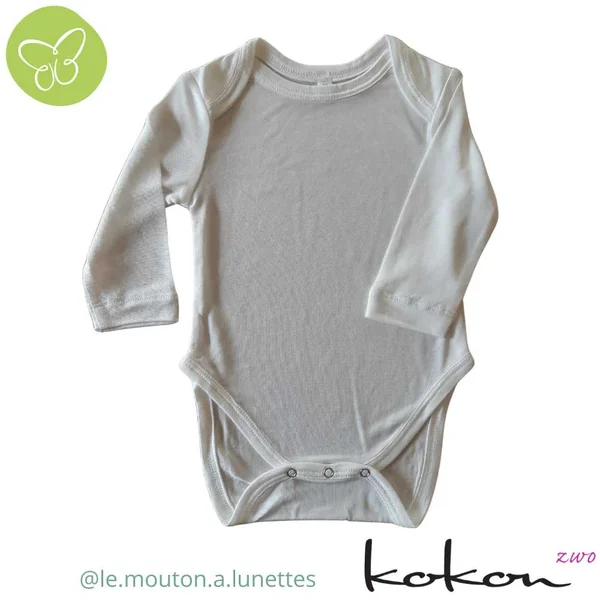 Body bébé en soie manches longues- Kokon Zwo