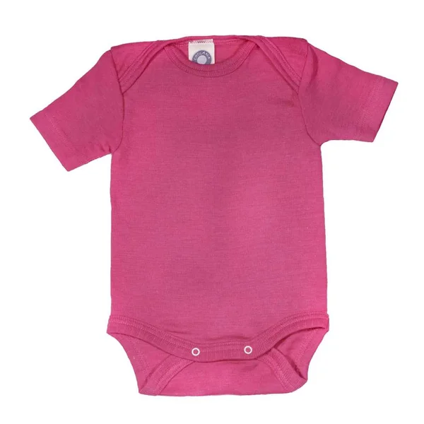 Body bébé laine et soie manches courtes - COSILANA