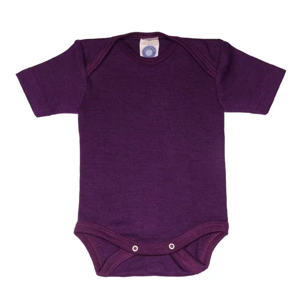 Body bébé laine et soie manches courtes - COSILANA