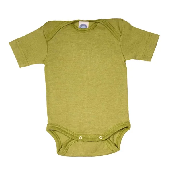 Body bébé laine et soie manches courtes - COSILANA