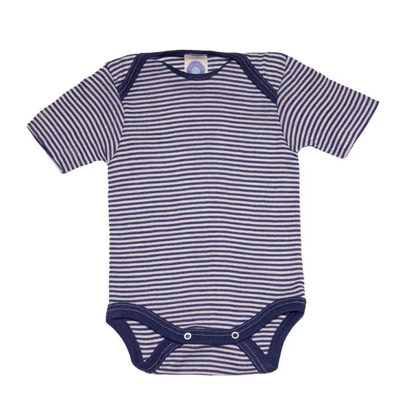Body bébé laine et soie manches courtes - COSILANA