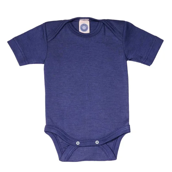 Body bébé laine et soie manches courtes - COSILANA