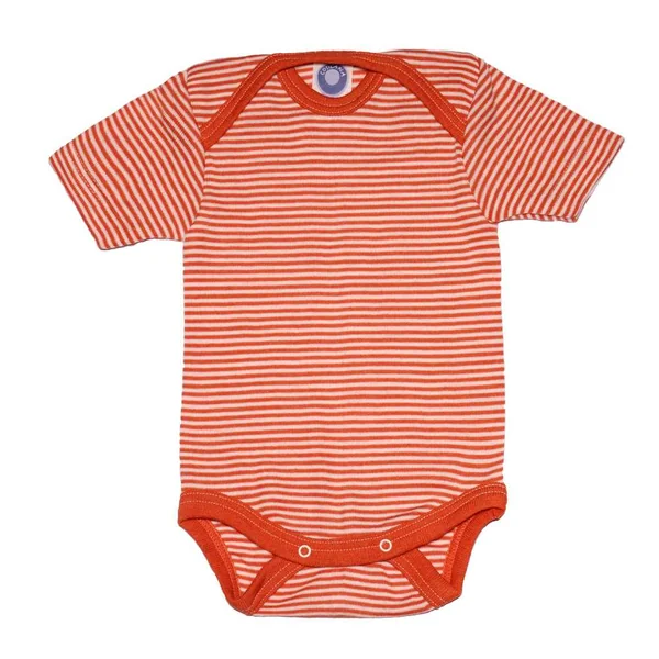 Body bébé laine et soie manches courtes - COSILANA