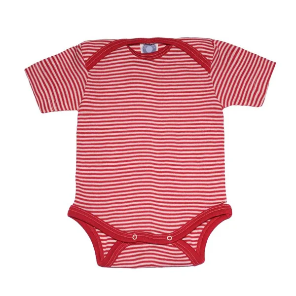 Body bébé laine et soie manches courtes - COSILANA