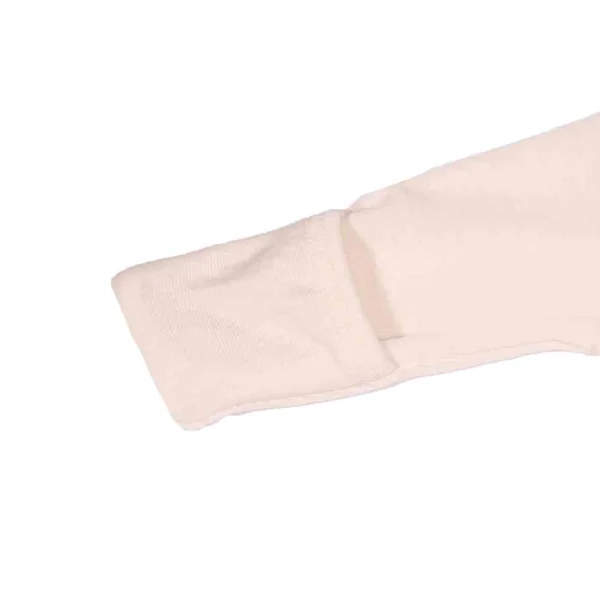 Body croisé bébé en laine mérinos et soie COSILANA - Body Naissance avec Revers aux mains
