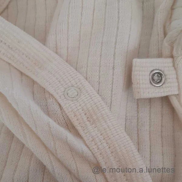 Body croisé coton laine et soie - COSILANA