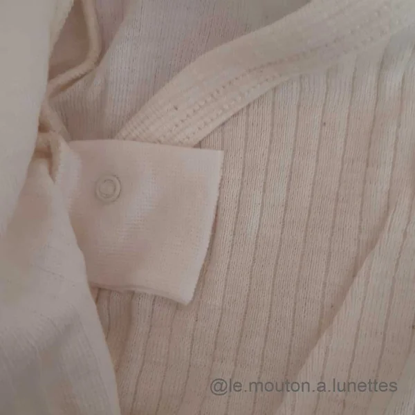 Body croisé coton laine et soie - COSILANA