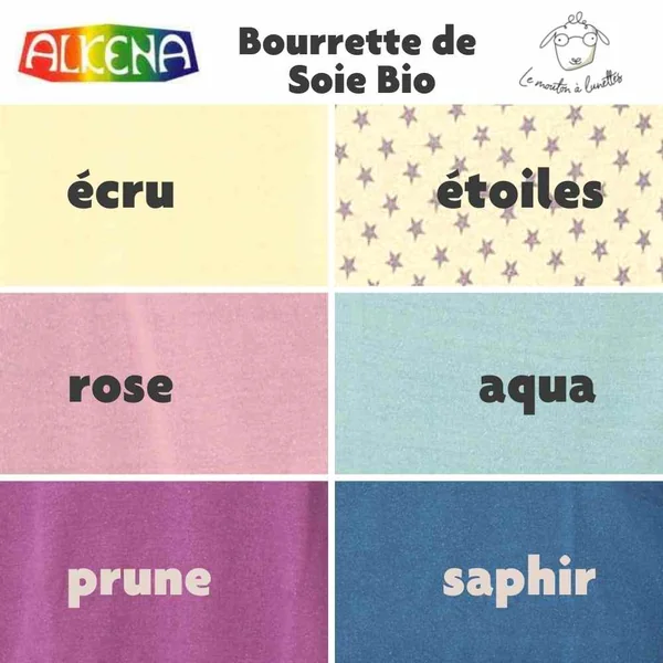 Body croisé en bourrette de soie bio ALKENA - manches longues