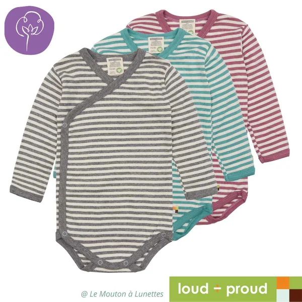 Body croisé en coton bio - Loud and Proud