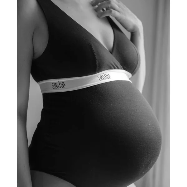 Body de Grossesse et Allaitement Life - Noir