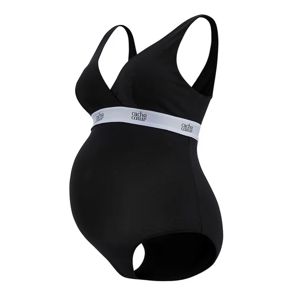 Body de Grossesse et Allaitement Life - Noir