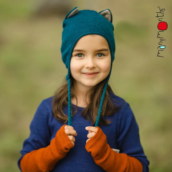 Bonnet Chat en laine mérinos - Kitty beanie ManyMonths 2025/26