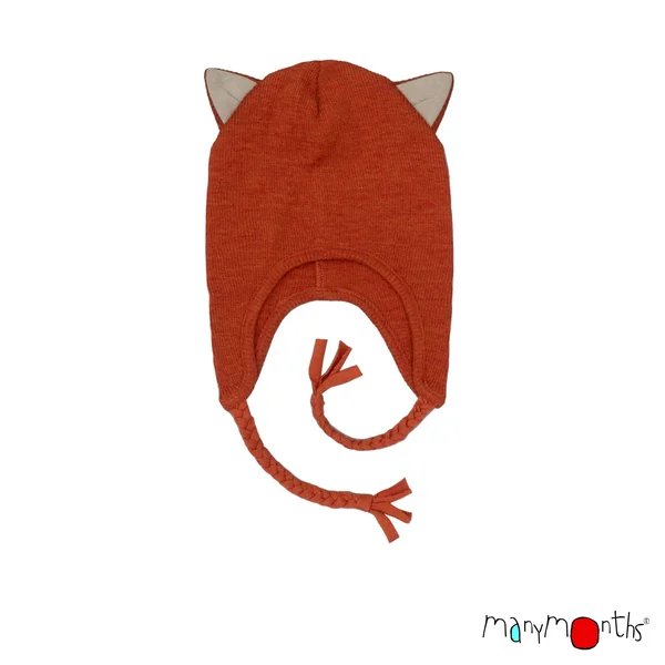 Bonnet Chat en laine mérinos - Kitty beanie ManyMonths 2025/26