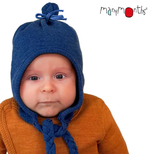 Bonnet en laine mérinos ManyMonths - Earflap beanie enfant