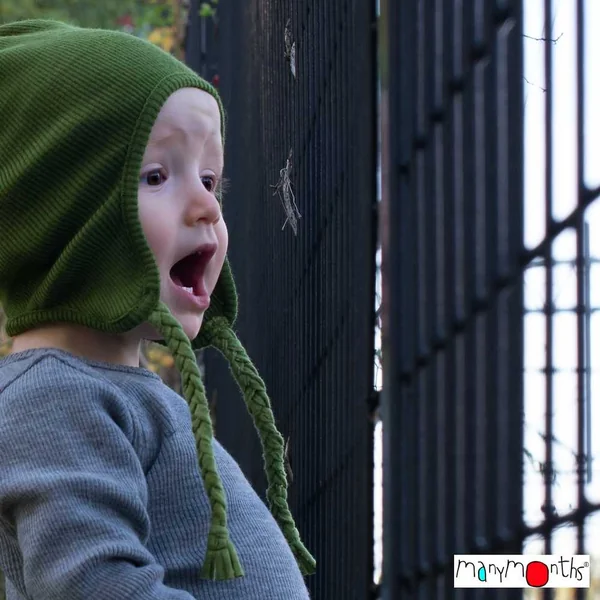 Bonnet en laine mérinos ManyMonths - Earflap beanie enfant