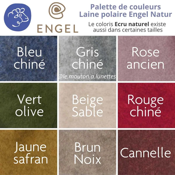 Bonnet en laine polaire bio avec pompon - Engel Natur