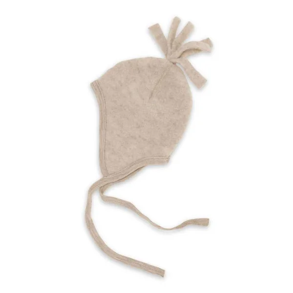 Bonnet en laine polaire bio avec pompon - Engel Natur