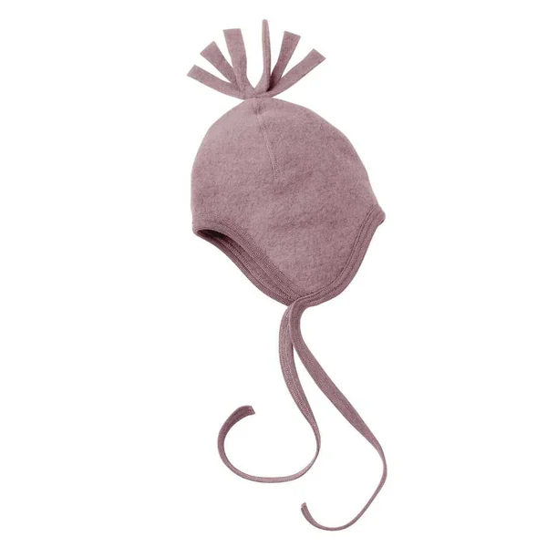 Bonnet en laine polaire bio avec pompon - Engel Natur