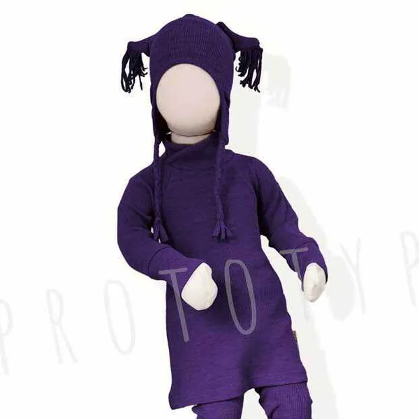 Bonnet original Hibou en laine mérinos ManyMonths - Earflap beanie enfant - Derniers exemplaires