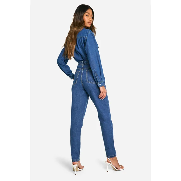 Boohoo Basics Jeans Slim Fit taille haute