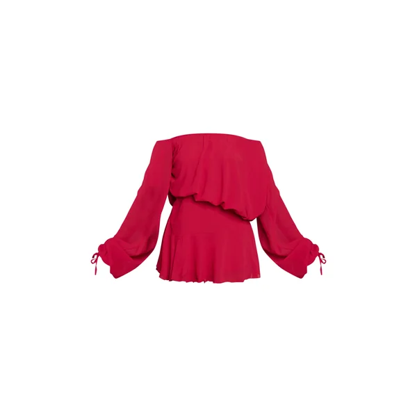 Bordeaux Combi-short Jupe-culotte En Mousseline Vert Foncé À Une Épaule Avec Détail Flottant