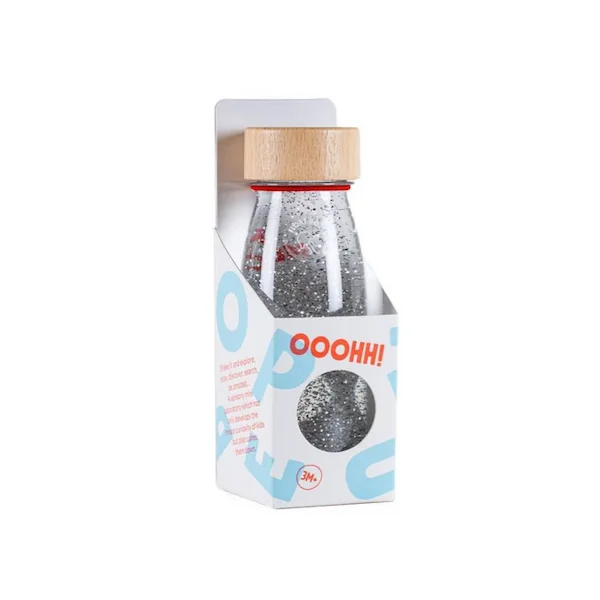 Bouteille sensorielle Float Argenté - Petit Boum