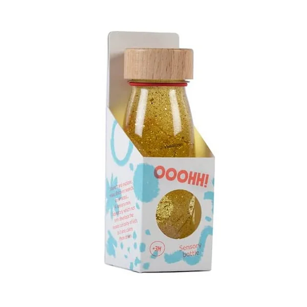 Bouteille sensorielle Float Doré - Petit Boum