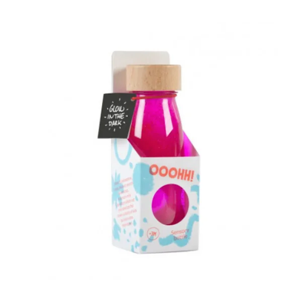 Bouteille sensorielle Float Rose fluo - Petit Boum