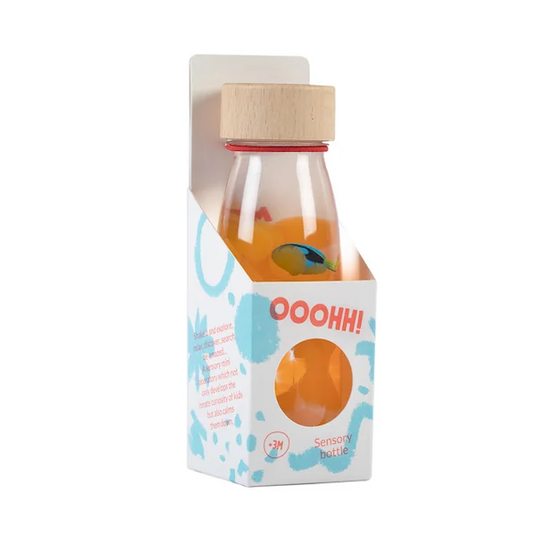 Bouteille sensorielle Sound Poisson chirurgien bleu - Petit Boum