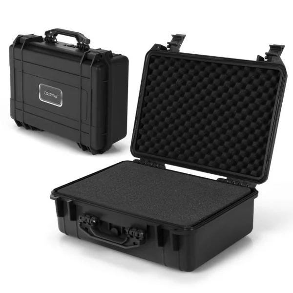 Boîte de transport pour appareils électroniques rigide polyvalente avec mousse personnalisable étanche