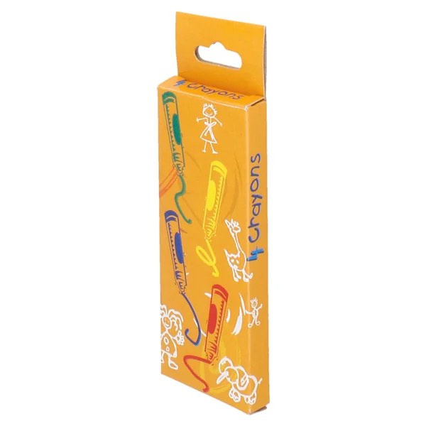 BOÎTES DE 4 CRAYONS DE COULEURS 9x3,4x1 CM ASSORTI CIRE (48 UNITÉ) - Garcia de Pou