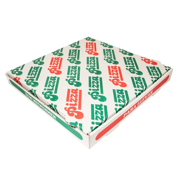 BOÎTES PIZZA MICROCANNELURE 348 G/M2 32x32x4 CM BLANC CARTON (100 UNITÉ) - Garcia de Pou