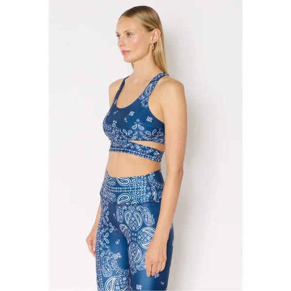 BRASSIERE LAURIE BANDANA BLEU
