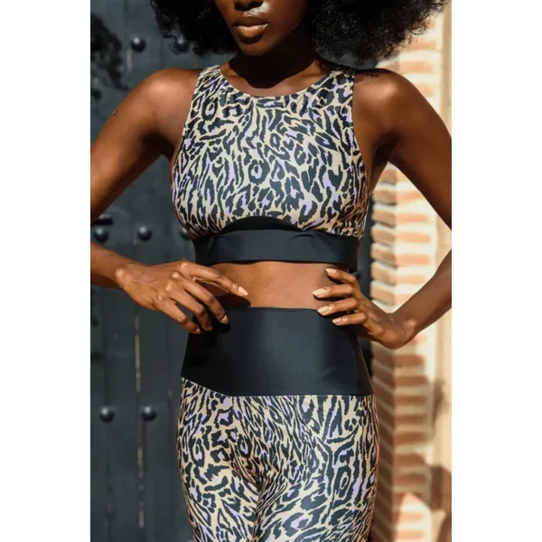 BRASSIÈRE ELISE Chakra beige et violet