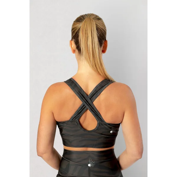 Brassière GABRIELLE - Zébrée marron et noire