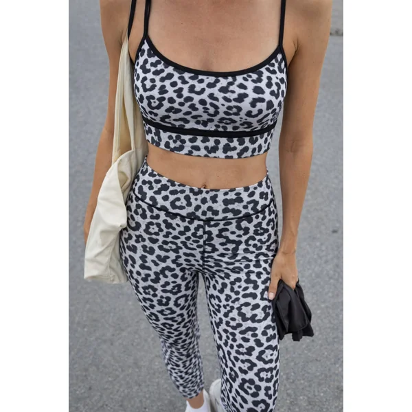 Brassière LEONIE Panthère Blanc & Noir