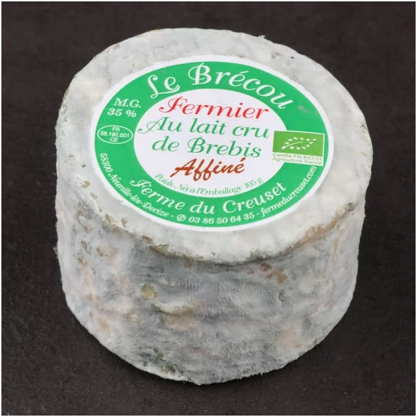 Brécou 1/2 sec au lait cru fermier 35%MG 105g