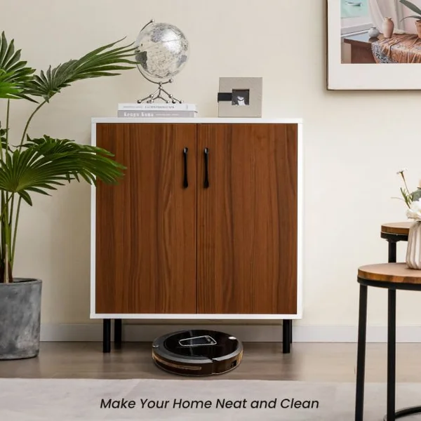 Buffet Bas avec Étagère Réglable à 5 Positions 72 x 40x 80,5 CM Meuble de Rangement pour Cuisine Style Moderne