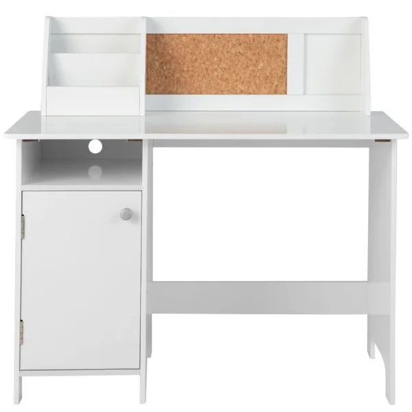 Bureau pour Enfants avec Chaise Tableau d'Affichage Bibliothèque en Bois pour le Salon Chambre d'enfants 3+ Ans