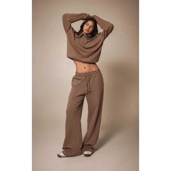 Café Au Lait Jogging Large En Molleton Premium