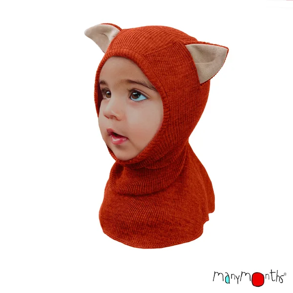 Cagoule chat ManyMonths en laine mérinos - Cagoule Kitty évolutive