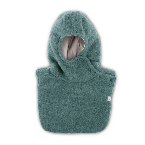 Cagoule en polaire de laine bio doublée coton - IOBIO by POPOLINI