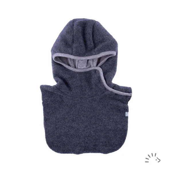 Cagoule en polaire de laine bio doublée coton - IOBIO by POPOLINI